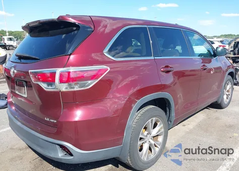 2014 Toyota Highlander Le Plus V6 z USA, uszkodzony, nr VIN 5TDBKRFH4ES024360